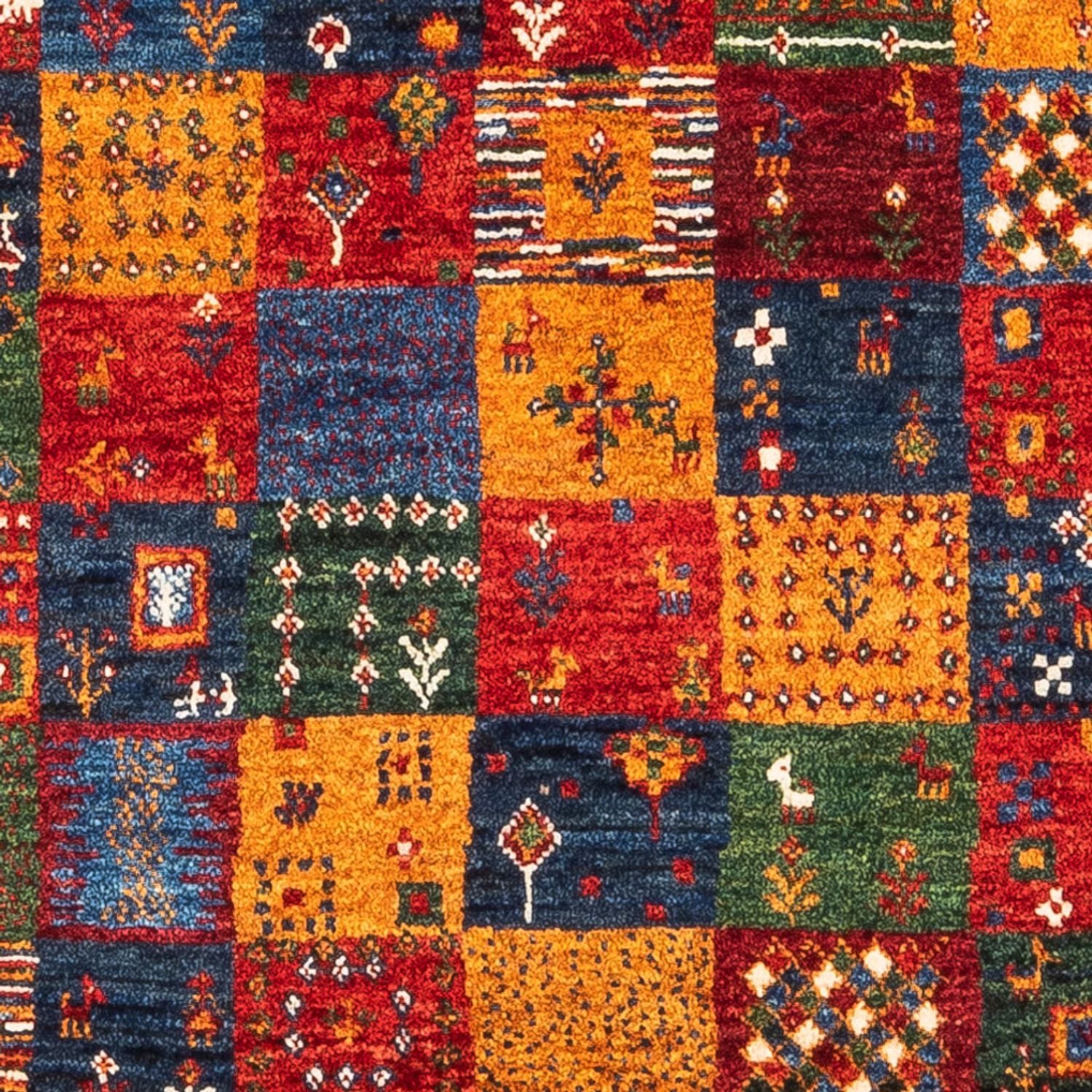 Gabbeh Tæppe - Loribaft Persisk - Royal - 119 x 85 cm - flerfarvet
