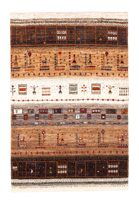 Gabbeh Tæppe - Loribaft Persisk - Royal - 124 x 85 cm - flerfarvet