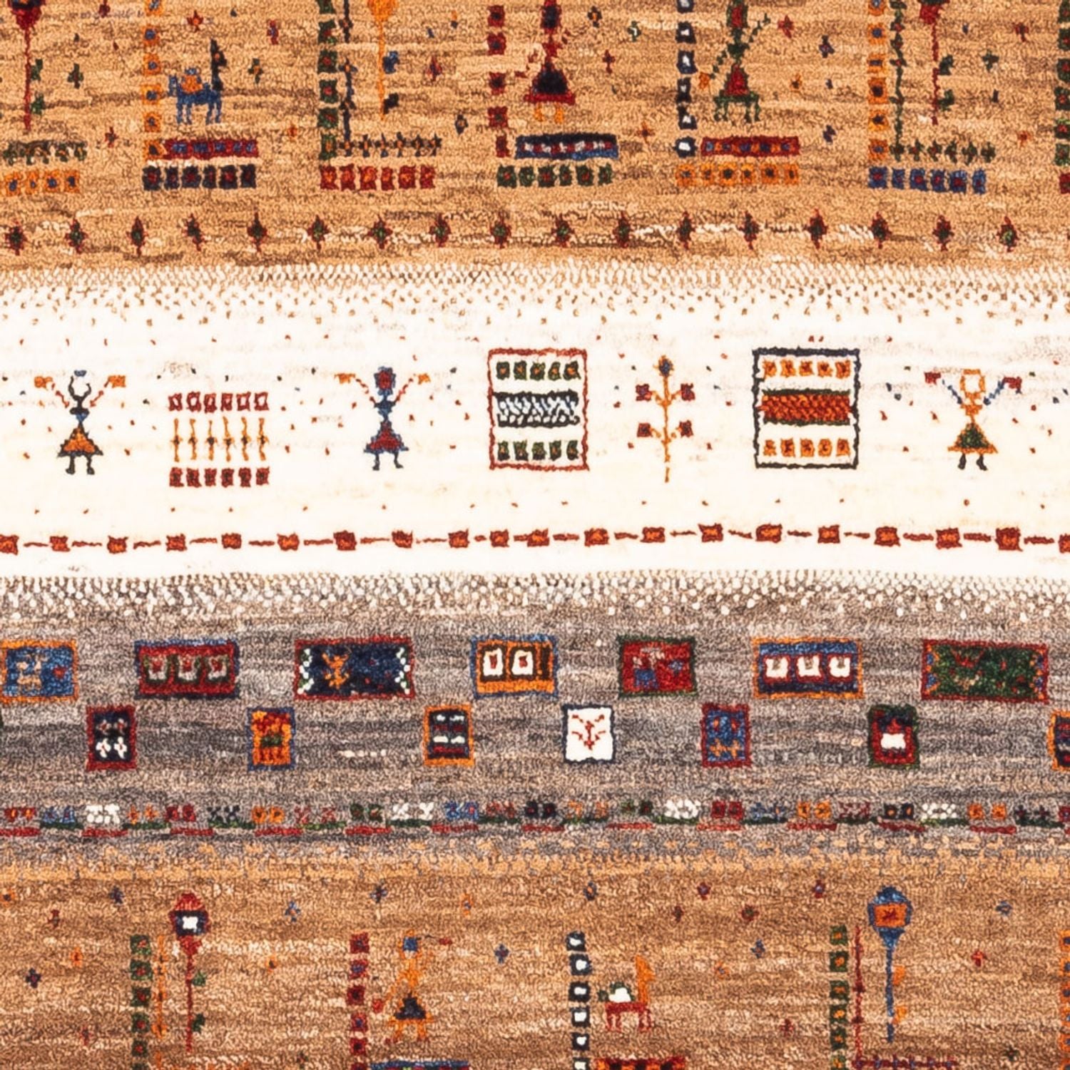 Gabbeh Tæppe - Loribaft Persisk - Royal - 124 x 85 cm - flerfarvet