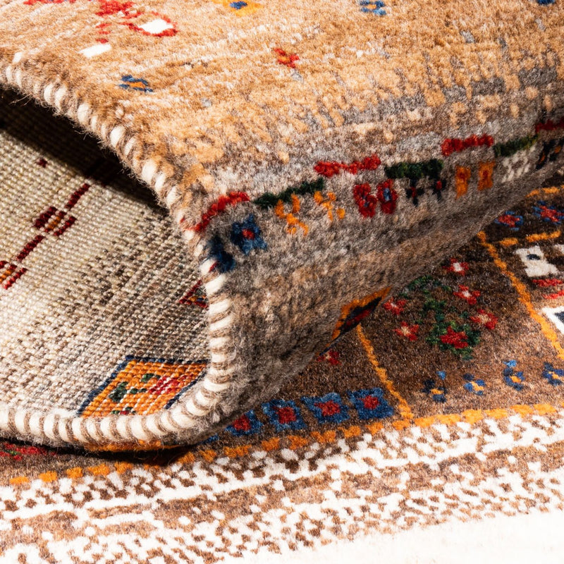 Gabbeh Tæppe - Loribaft Persisk - Royal - 124 x 85 cm - flerfarvet