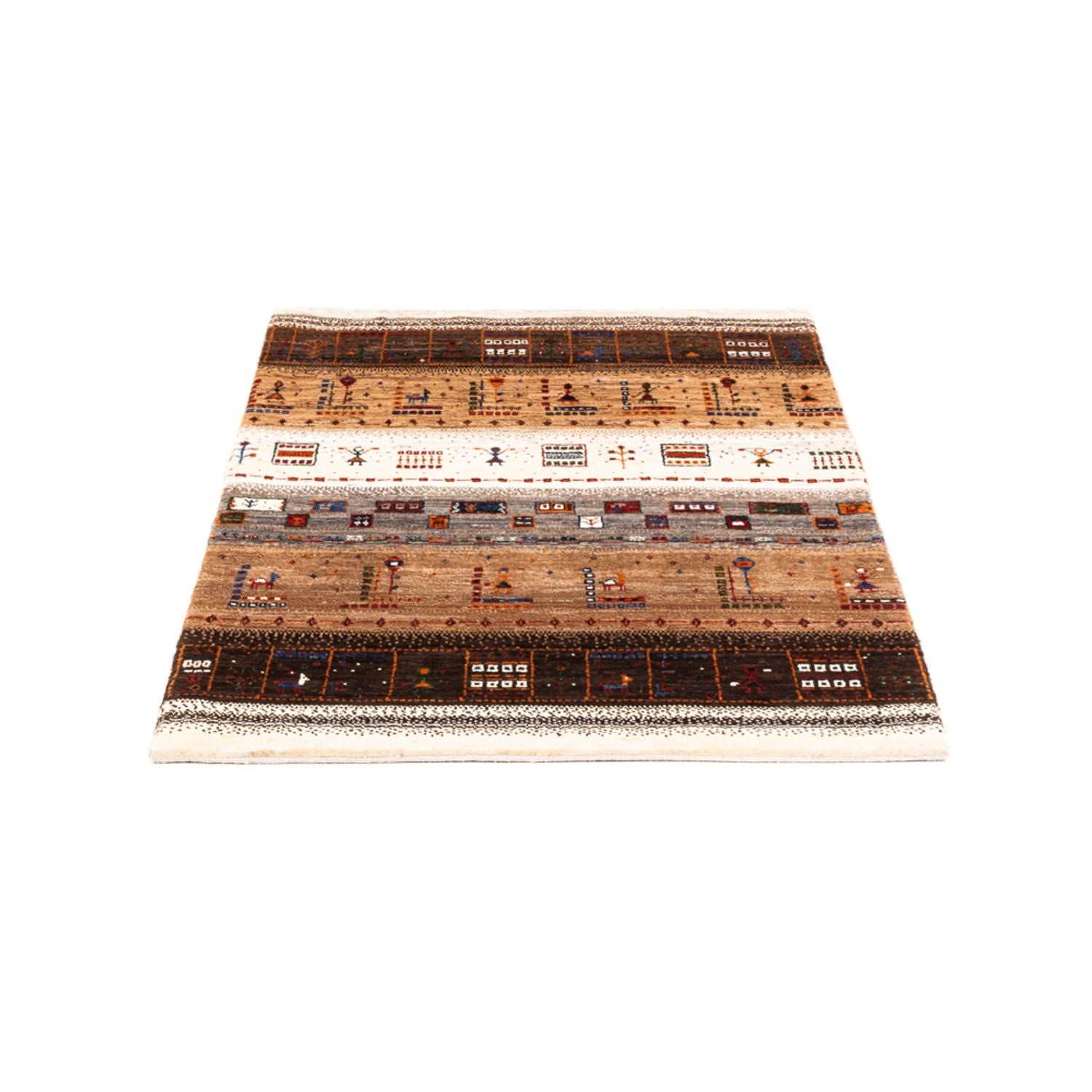 Gabbeh Tæppe - Loribaft Persisk - Royal - 124 x 85 cm - flerfarvet