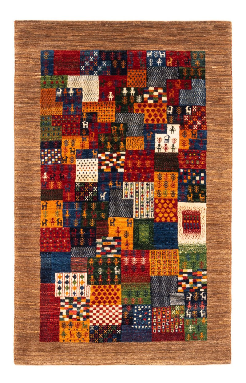 Gabbeh Tæppe - Loribaft Persisk - Royal - 134 x 88 cm - flerfarvet