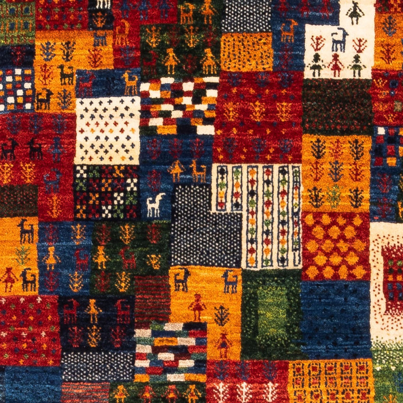 Gabbeh Tæppe - Loribaft Persisk - Royal - 134 x 88 cm - flerfarvet