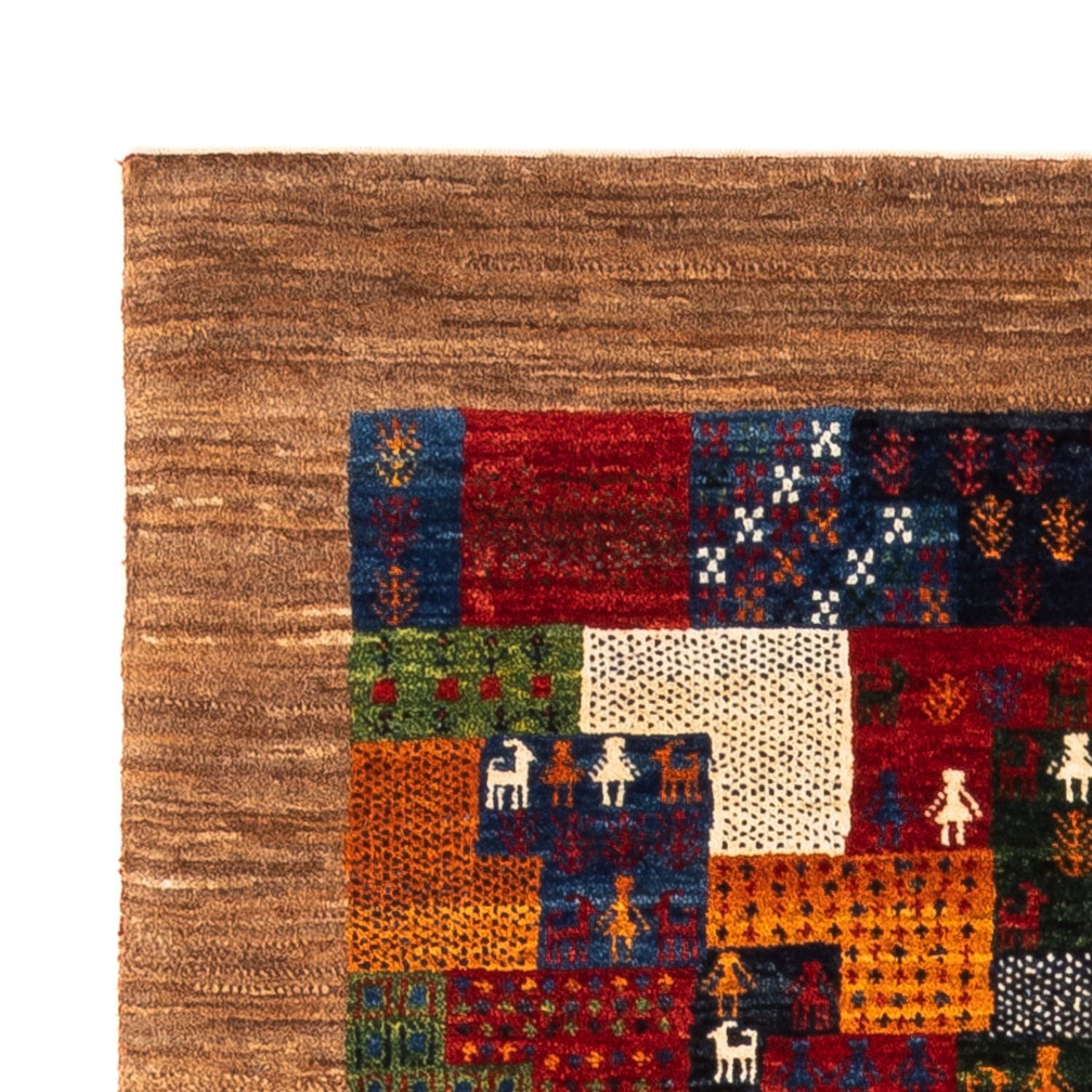 Gabbeh Tæppe - Loribaft Persisk - Royal - 134 x 88 cm - flerfarvet