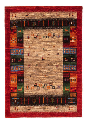 Gabbeh Tæppe - Loribaft Persisk - Royal - 125 x 87 cm - flerfarvet