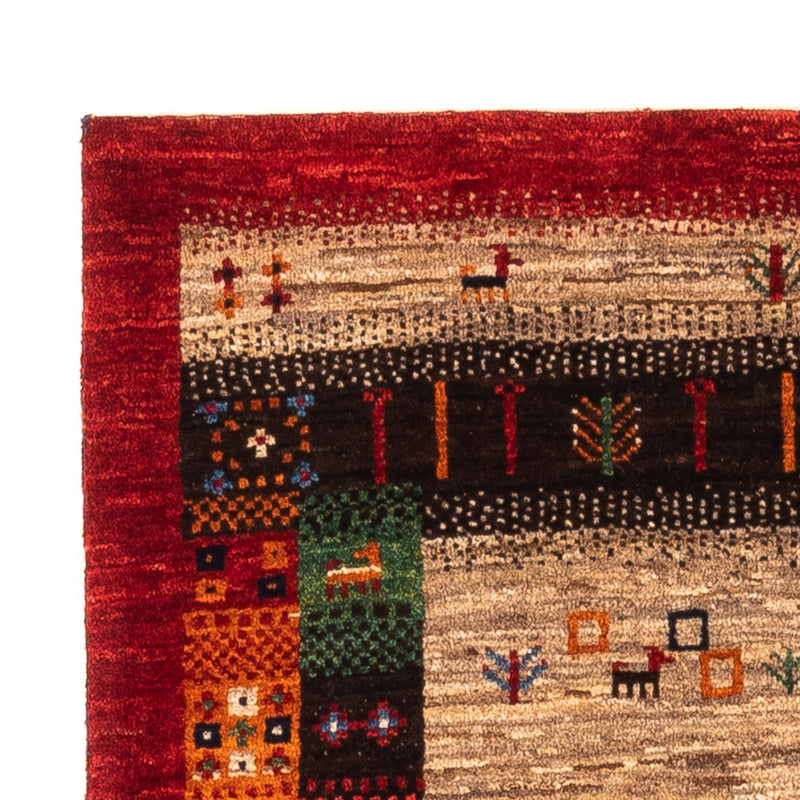 Gabbeh Tæppe - Loribaft Persisk - Royal - 125 x 87 cm - flerfarvet