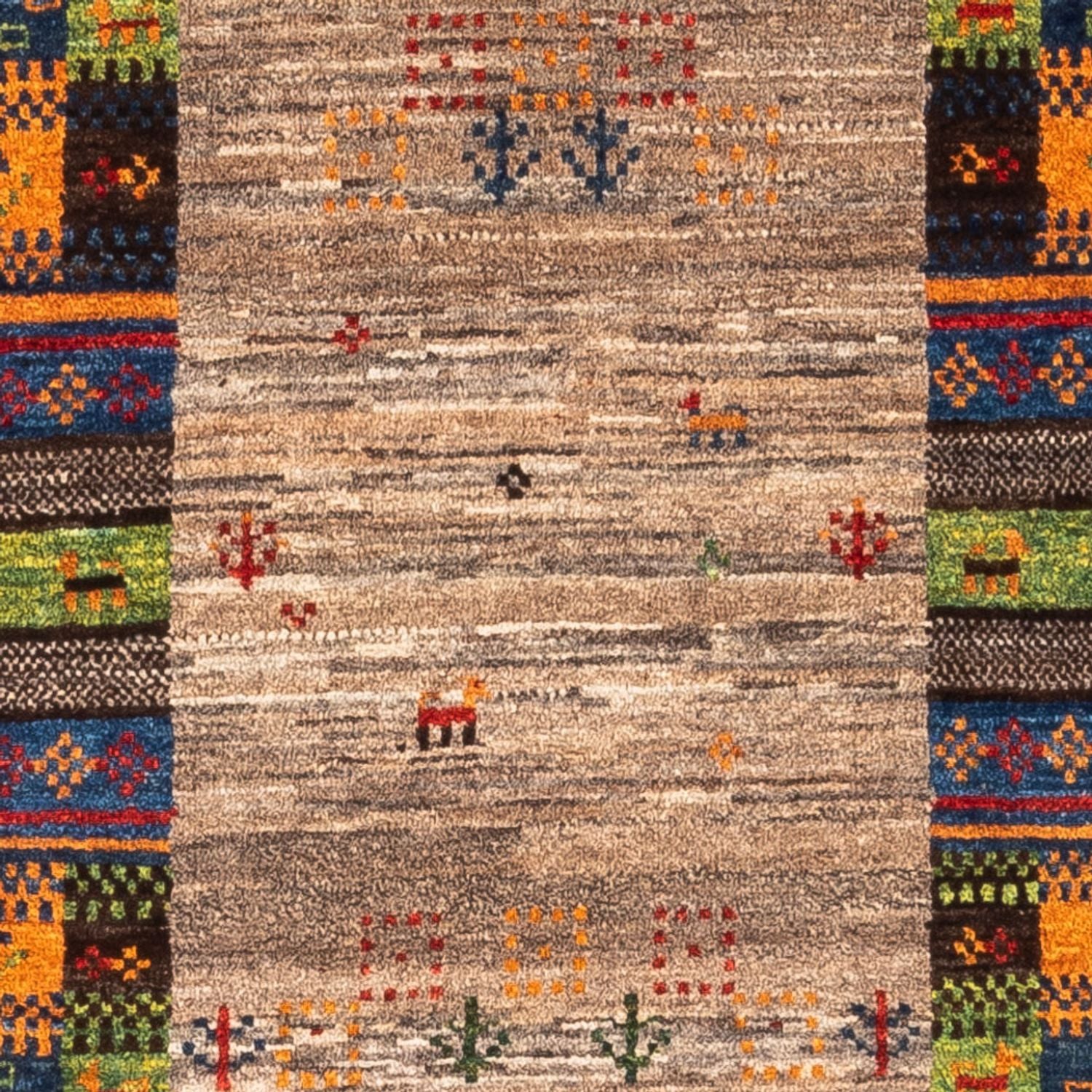 Gabbeh Tæppe - Loribaft Persisk - Royal - 128 x 80 cm - flerfarvet