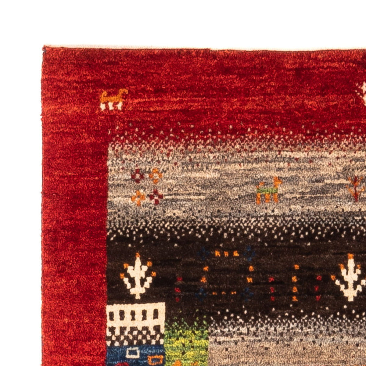 Gabbeh Tæppe - Loribaft Persisk - Royal - 128 x 80 cm - flerfarvet