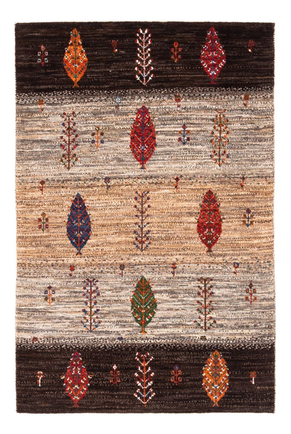 Gabbeh Tæppe - Loribaft Persisk - Royal - 126 x 85 cm - flerfarvet