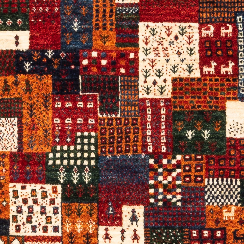 Gabbeh Tæppe - Loribaft Persisk - Royal - 120 x 85 cm - flerfarvet