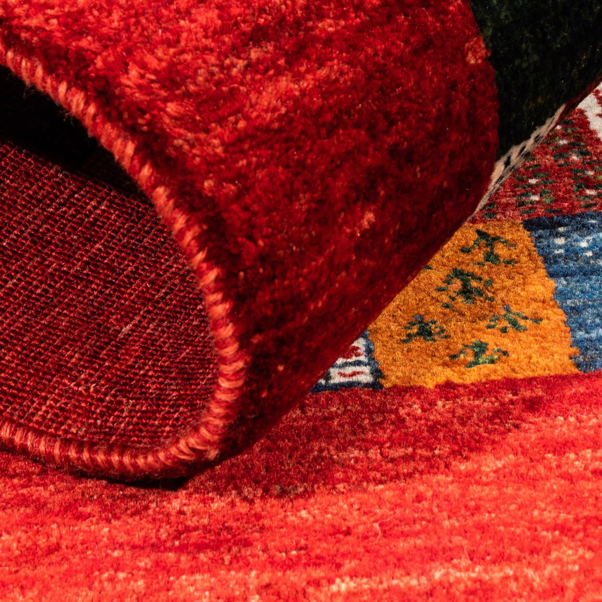 Gabbeh Tæppe - Loribaft Persisk - Royal - 120 x 85 cm - flerfarvet