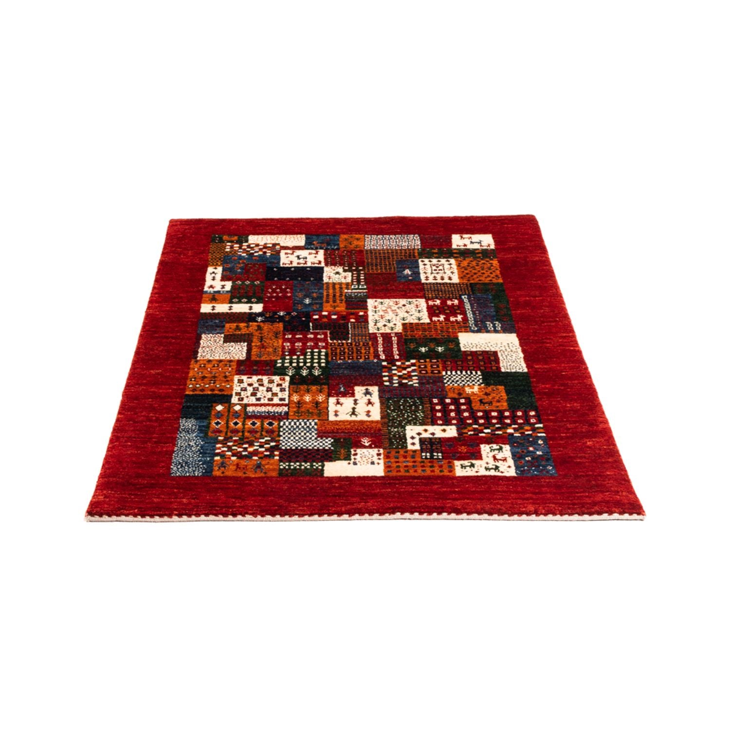 Gabbeh Tæppe - Loribaft Persisk - Royal - 120 x 85 cm - flerfarvet
