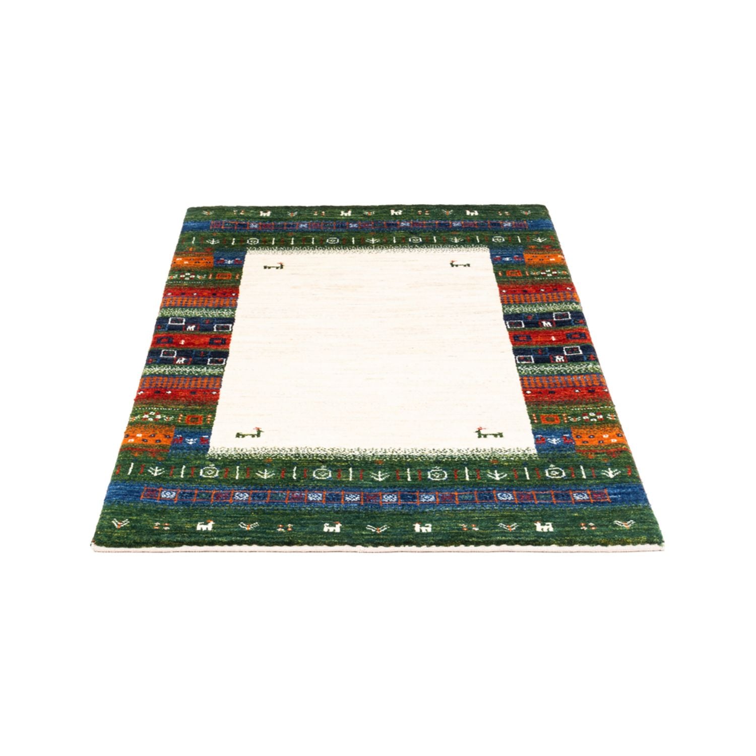 Gabbeh Tæppe - Loribaft Persisk - Royal - 132 x 83 cm - flerfarvet