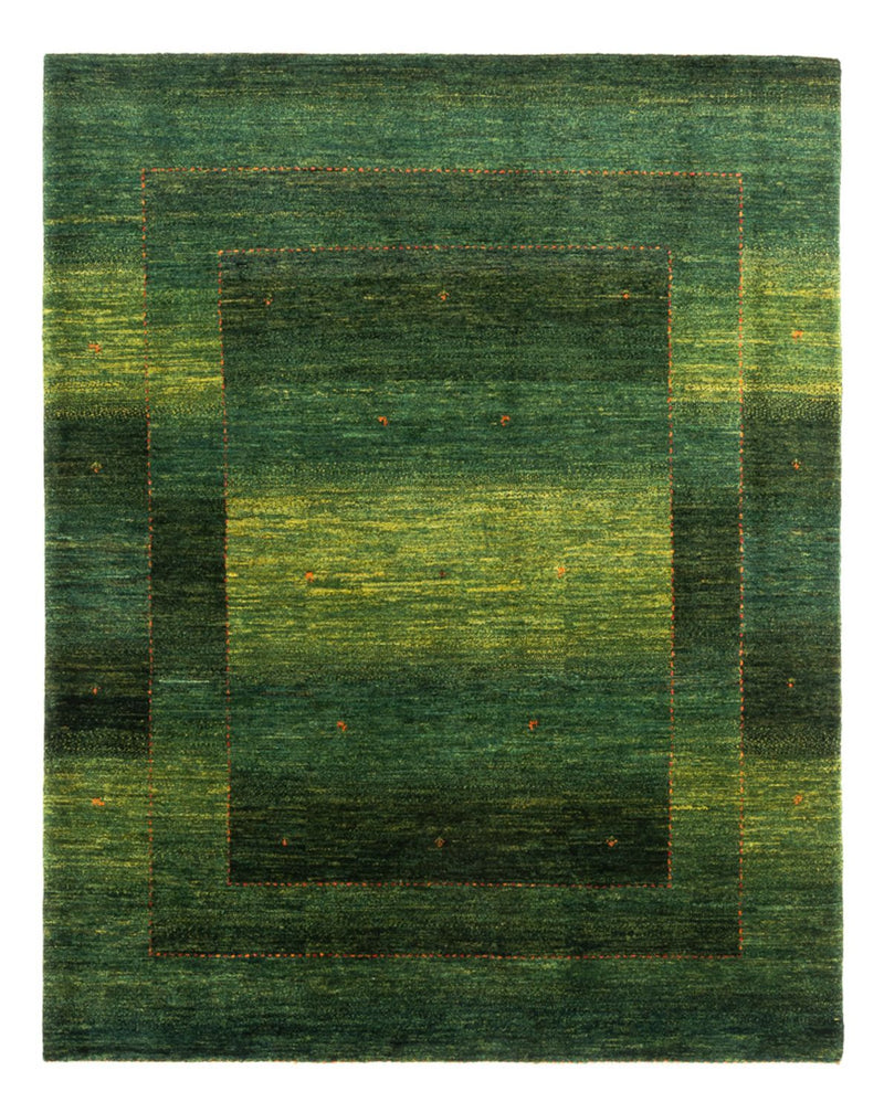 Gabbeh Tæppe - Loribaft Persisk - 191 x 153 cm - grøn