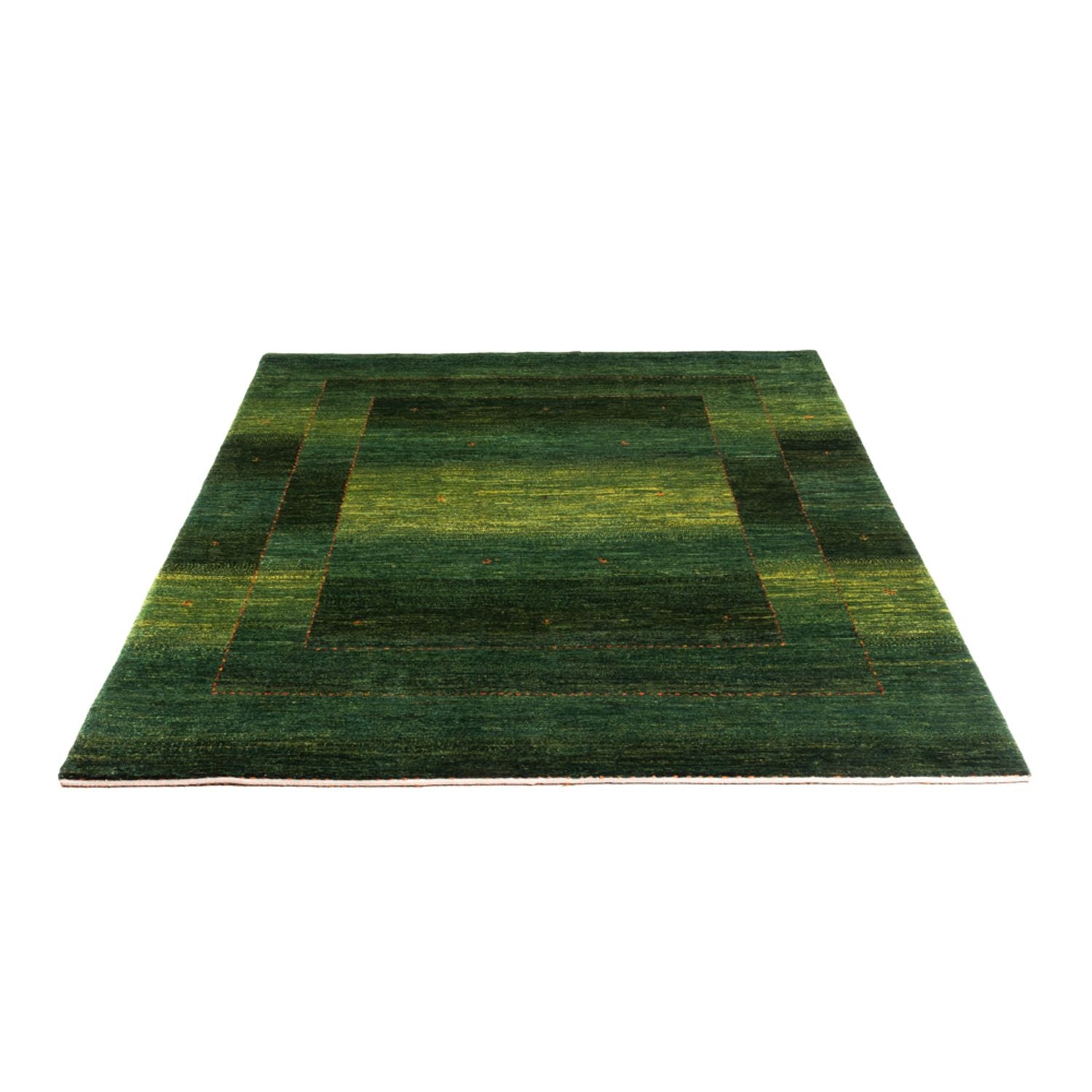 Gabbeh Tæppe - Loribaft Persisk - 191 x 153 cm - grøn