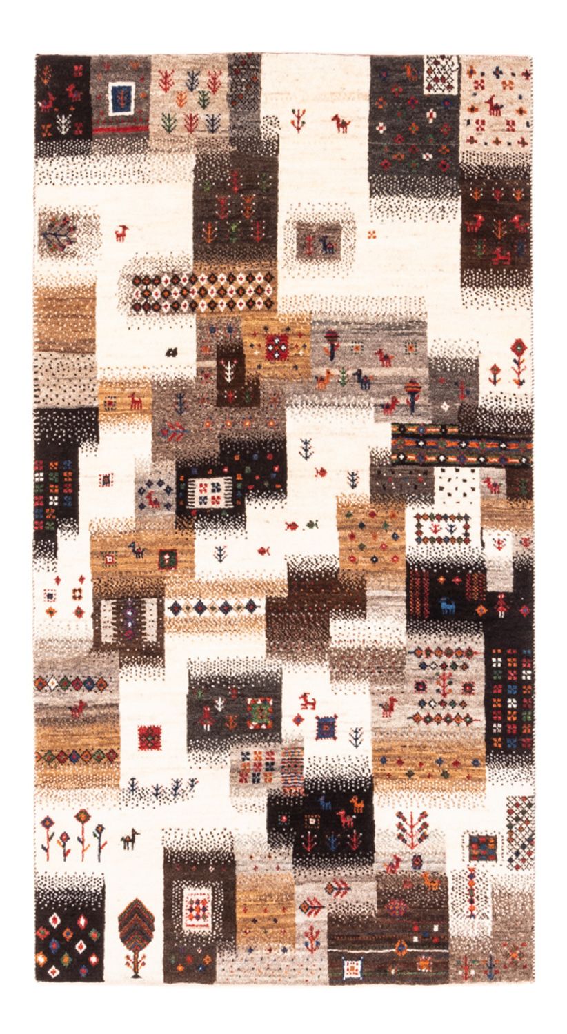 Gabbeh Tæppe - Loribaft Persisk - Royal - 147 x 85 cm - grå