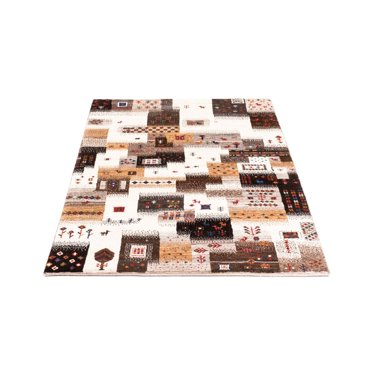 Gabbeh Tæppe - Loribaft Persisk - Royal - 147 x 85 cm - grå