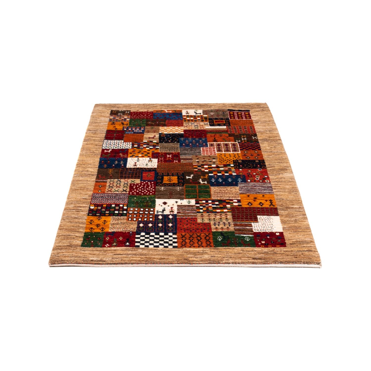 Gabbeh Tæppe - Loribaft Persisk - Royal - 145 x 89 cm - flerfarvet