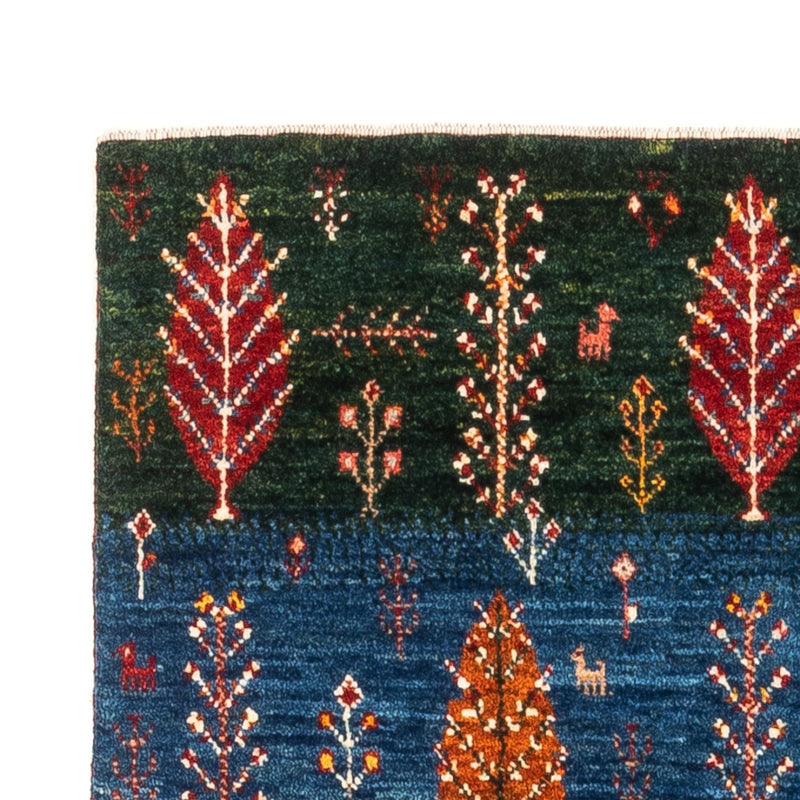 Gabbeh Tæppe - Loribaft Persisk - Royal - 132 x 84 cm - flerfarvet