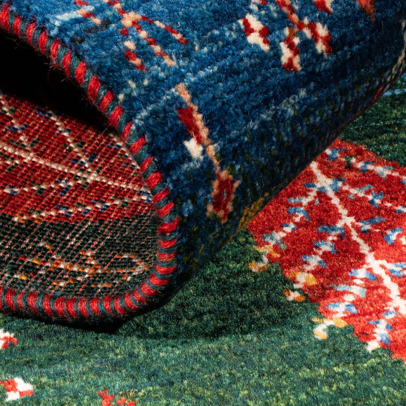 Gabbeh Tæppe - Loribaft Persisk - Royal - 132 x 84 cm - flerfarvet