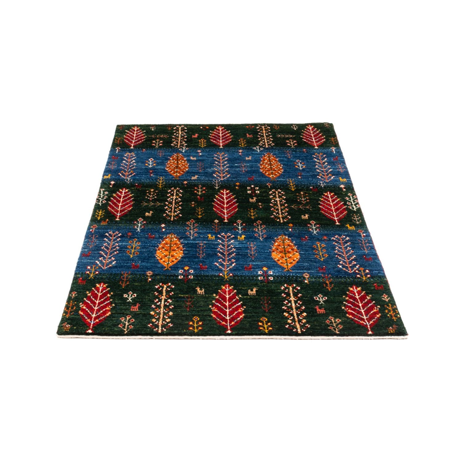 Gabbeh Tæppe - Loribaft Persisk - Royal - 132 x 84 cm - flerfarvet