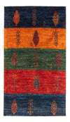 Loribaft Tæppe 84x138cm - Perserteppich Wollteppich - Rektangulær / Flerfarvet / 84 x 138 cm Rektangulær