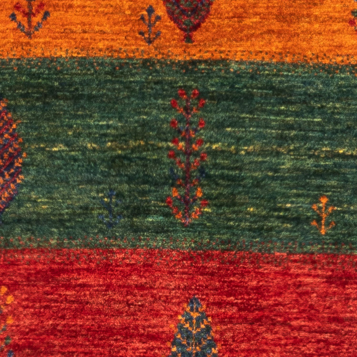 Gabbeh Tæppe - Loribaft Persisk - Royal - 138 x 84 cm - flerfarvet