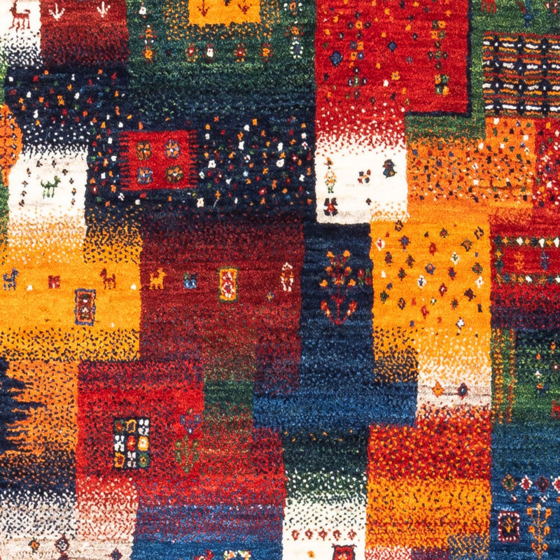 Gabbeh Tæppe - Loribaft Persisk - Royal - 154 x 110 cm - flerfarvet