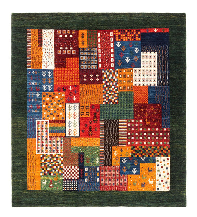 Loribaft Tæppe 122x130cm - Perserteppich Wollteppich