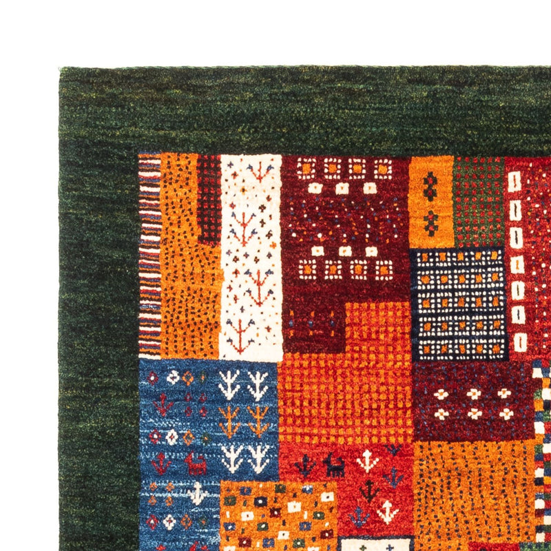Gabbeh Tæppe - Loribaft Persisk - Royal - 130 x 122 cm - flerfarvet