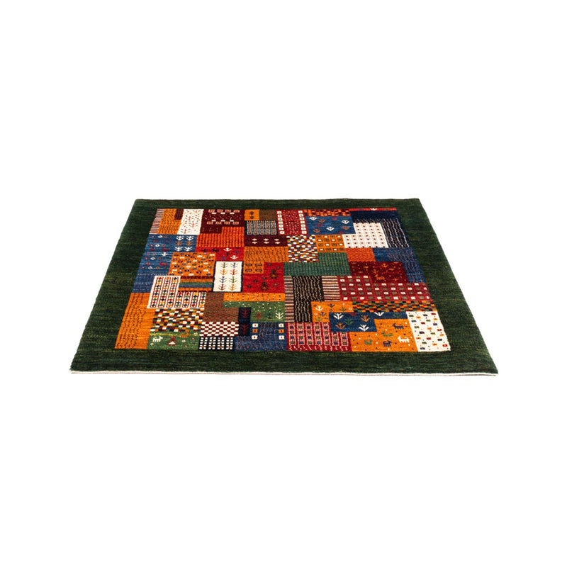 Gabbeh Tæppe - Loribaft Persisk - Royal - 130 x 122 cm - flerfarvet