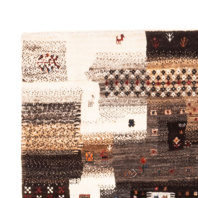Gabbeh Tæppe - Loribaft Persisk - Royal - 126 x 85 cm - grå