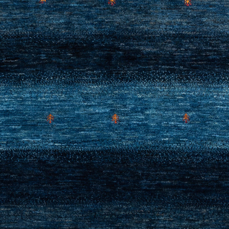 Gabbeh Tæppe - Loribaft Persisk - 202 x 154 cm - blå