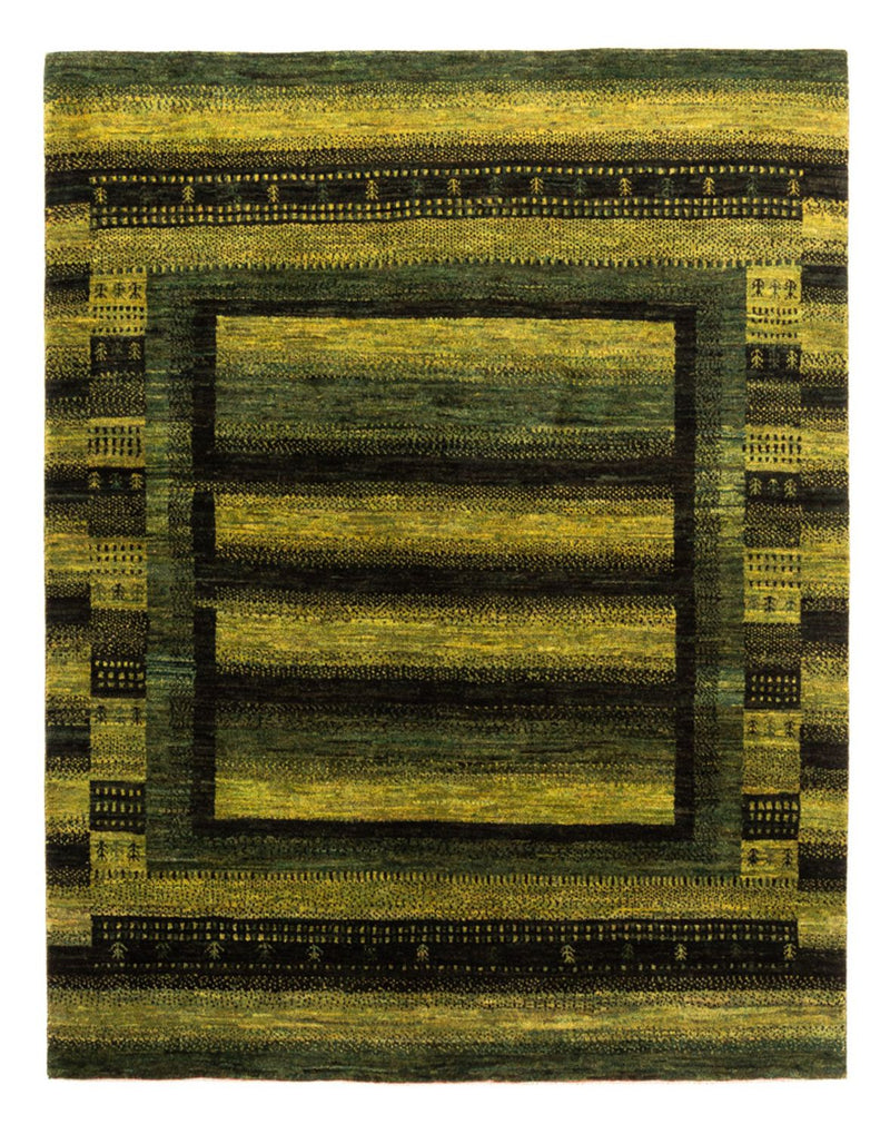 Gabbeh Tæppe - Loribaft Persisk - Royal - 199 x 154 cm - grøn
