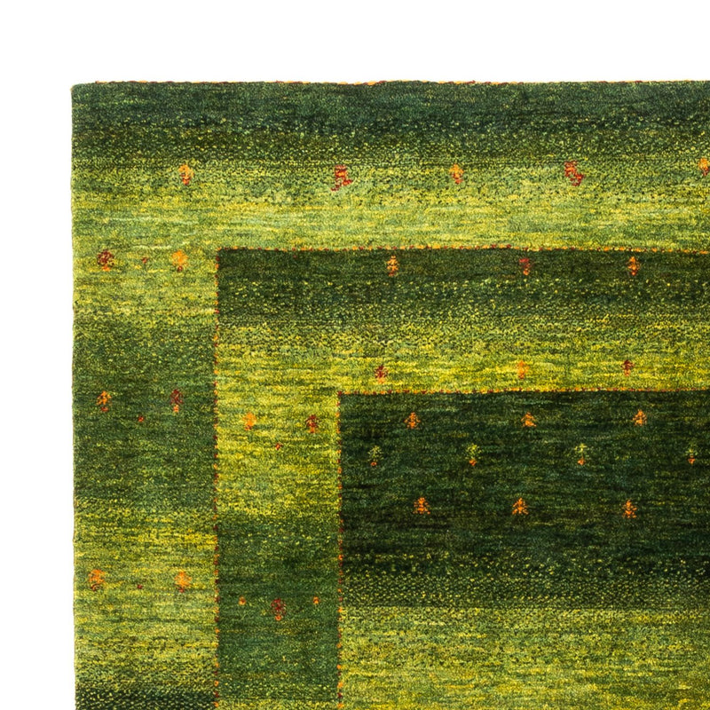 Gabbeh Tæppe - Loribaft Persisk - 202 x 151 cm - grøn