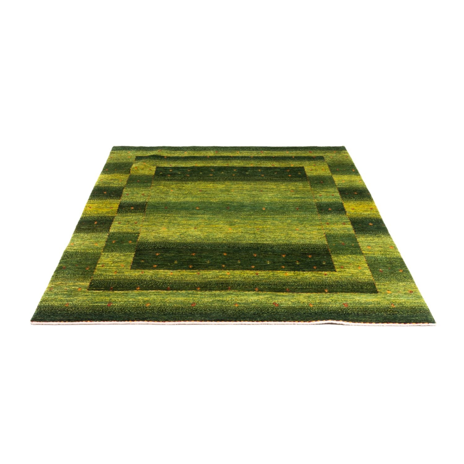 Gabbeh Tæppe - Loribaft Persisk - 202 x 151 cm - grøn