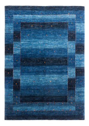 Gabbeh Tæppe - Loribaft Persisk - 215 x 152 cm - blå