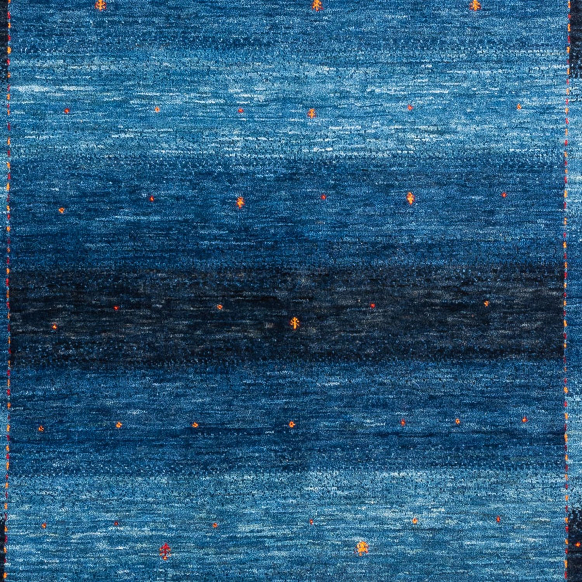 Gabbeh Tæppe - Loribaft Persisk - 215 x 152 cm - blå