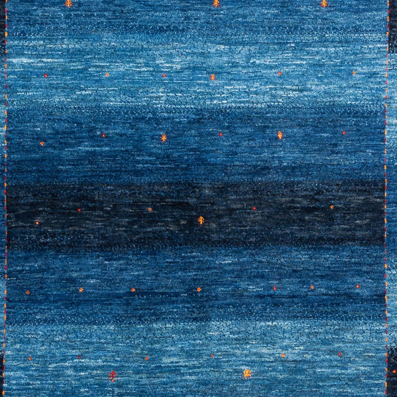 Gabbeh Tæppe - Loribaft Persisk - 215 x 152 cm - blå