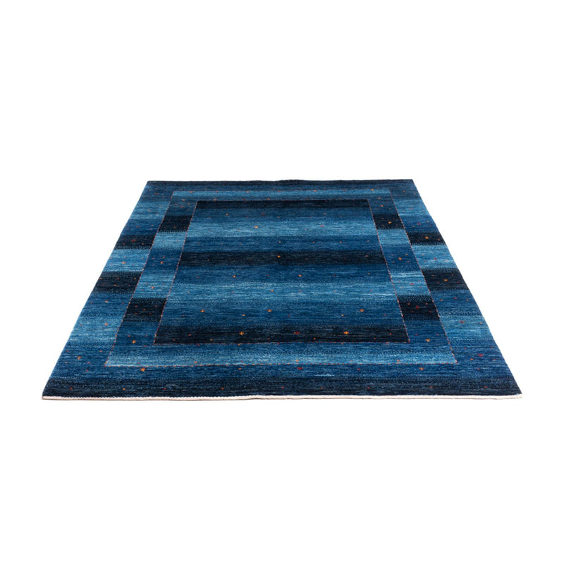 Gabbeh Tæppe - Loribaft Persisk - 215 x 152 cm - blå