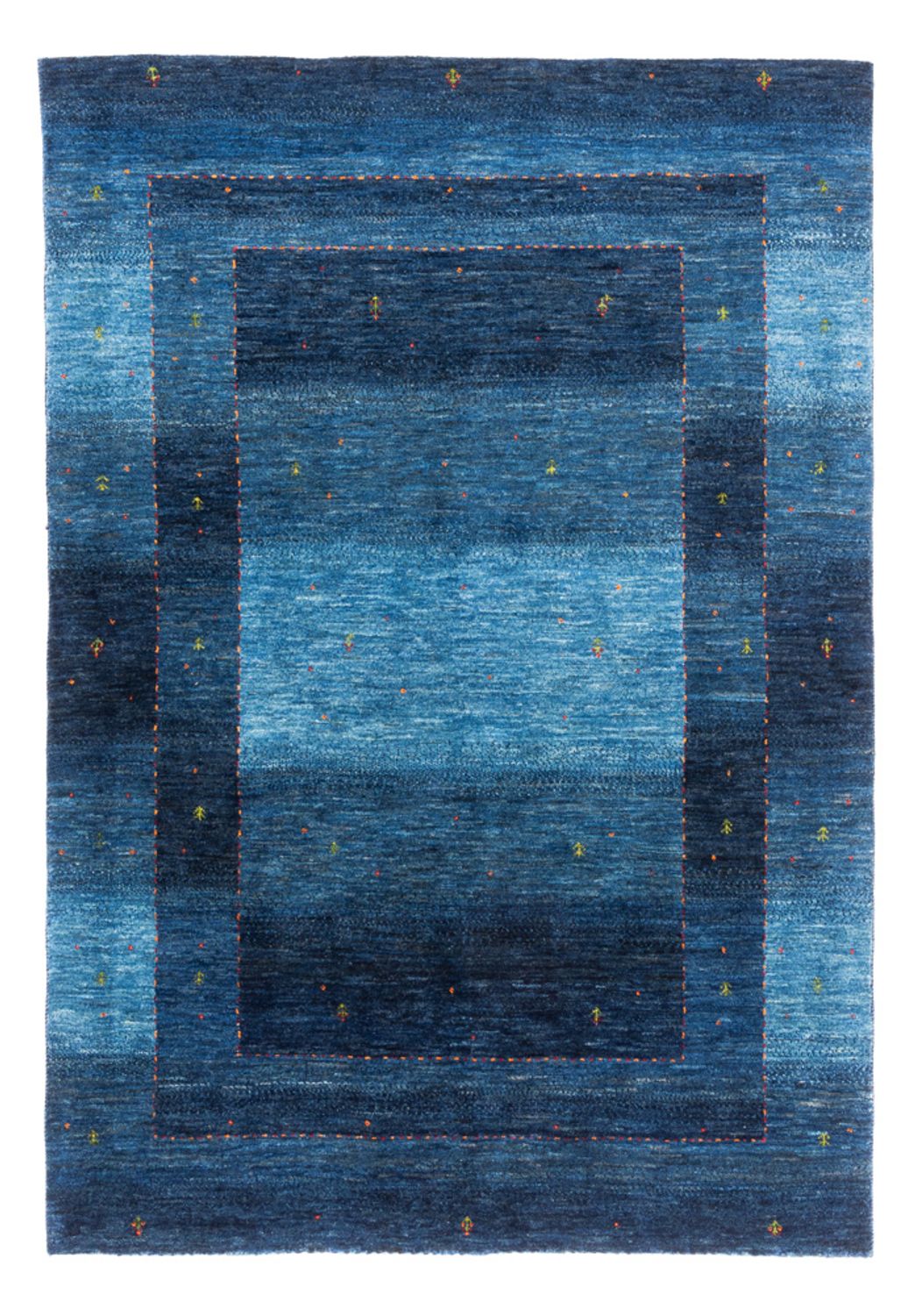 Gabbeh Tæppe - Loribaft Persisk - 213 x 144 cm - blå