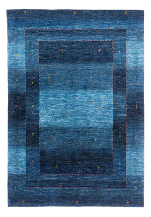 Gabbeh Tæppe - Loribaft Persisk - 213 x 144 cm - blå