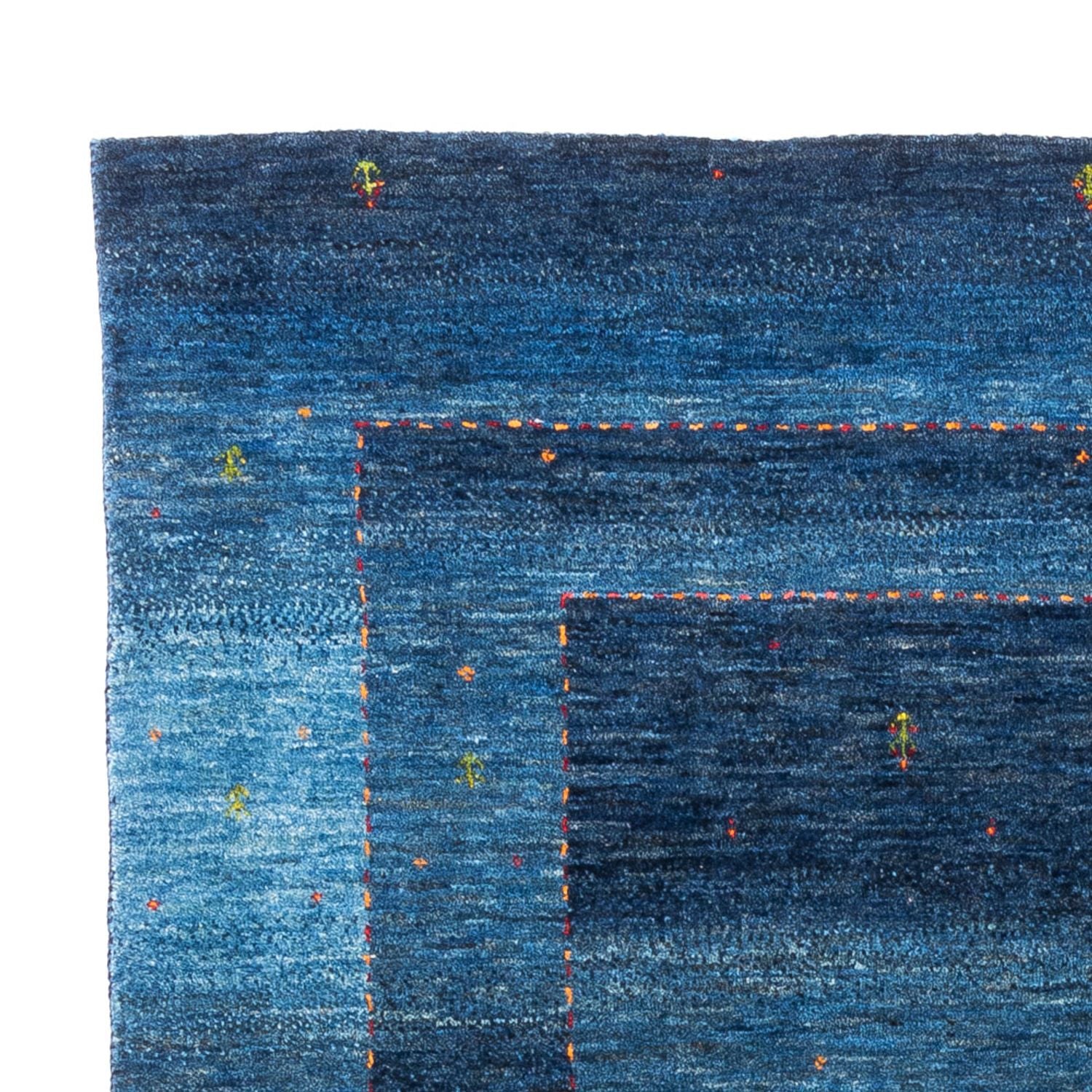 Gabbeh Tæppe - Loribaft Persisk - 213 x 144 cm - blå