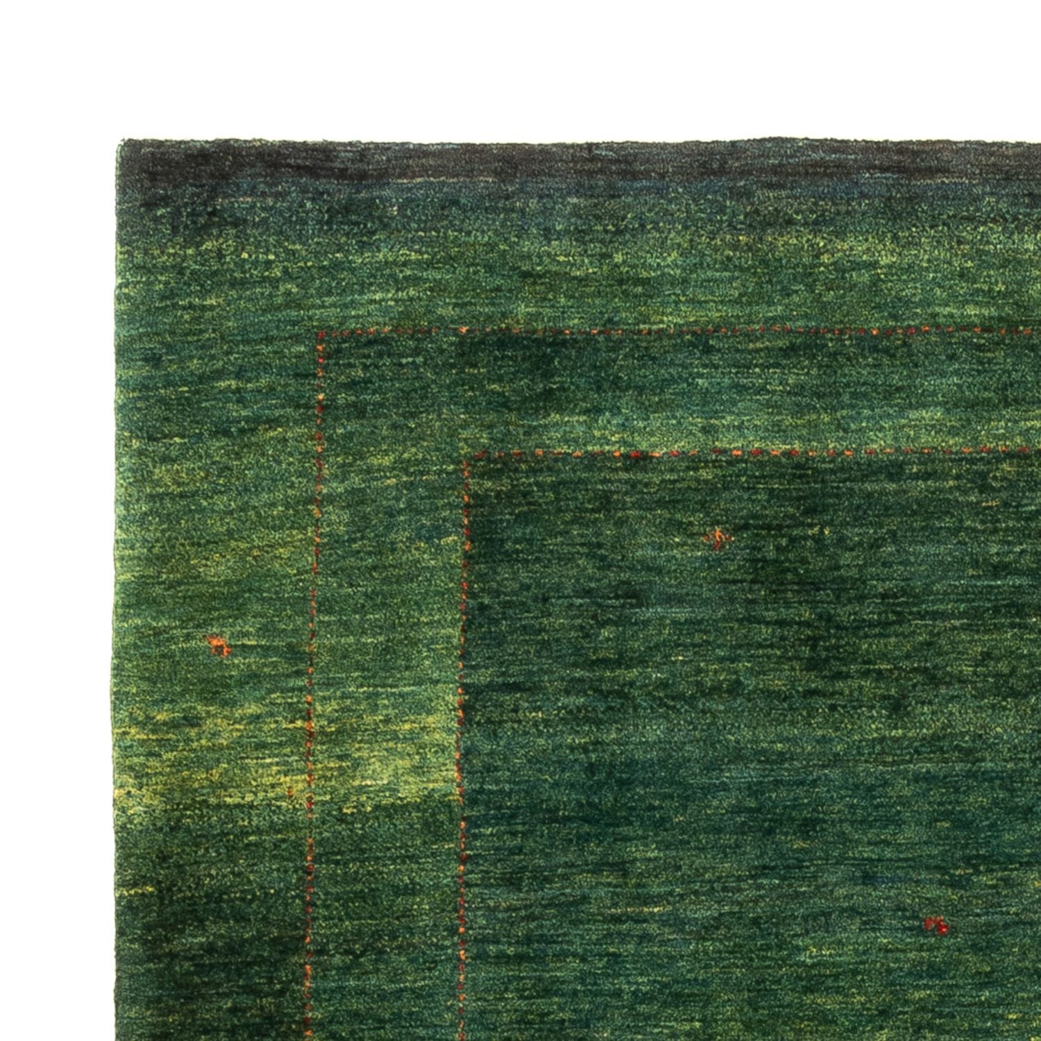 Gabbeh Tæppe - Loribaft Persisk - 197 x 135 cm - grøn