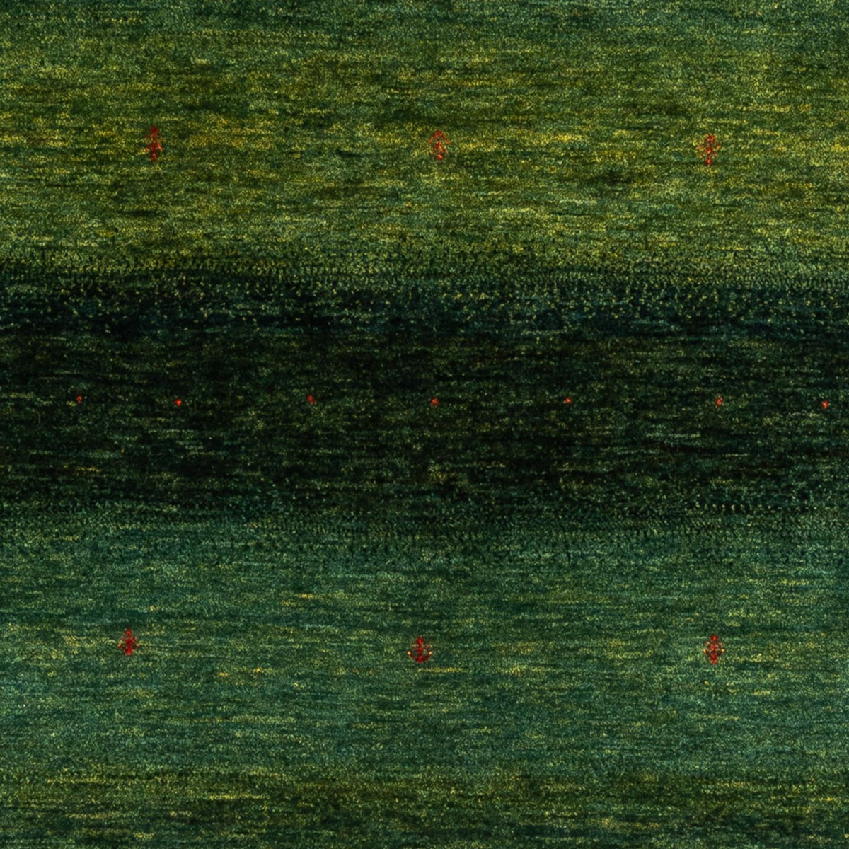 Gabbeh Tæppe - Loribaft Persisk - 200 x 160 cm - grøn