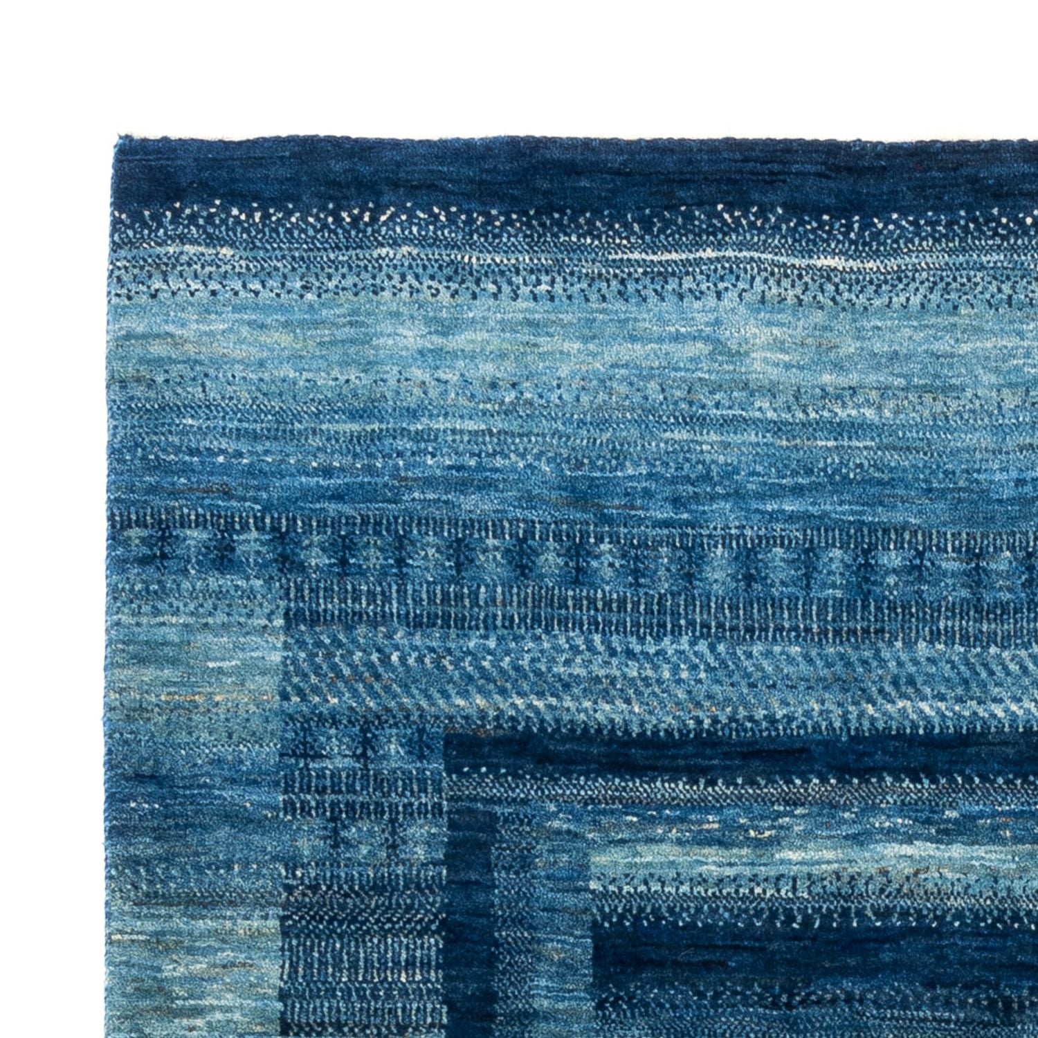 Gabbeh Tæppe - Loribaft Persisk - Royal - 198 x 158 cm - blå