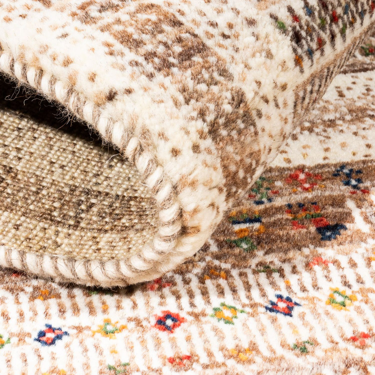 Gabbeh Tæppe - Loribaft Persisk - Royal - 136 x 84 cm - flerfarvet