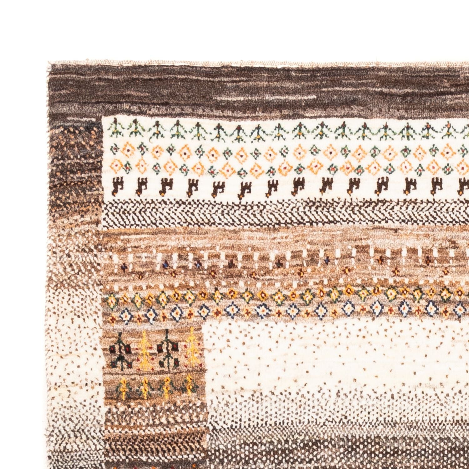 Gabbeh Tæppe - Loribaft Persisk - Royal - 200 x 127 cm - natur