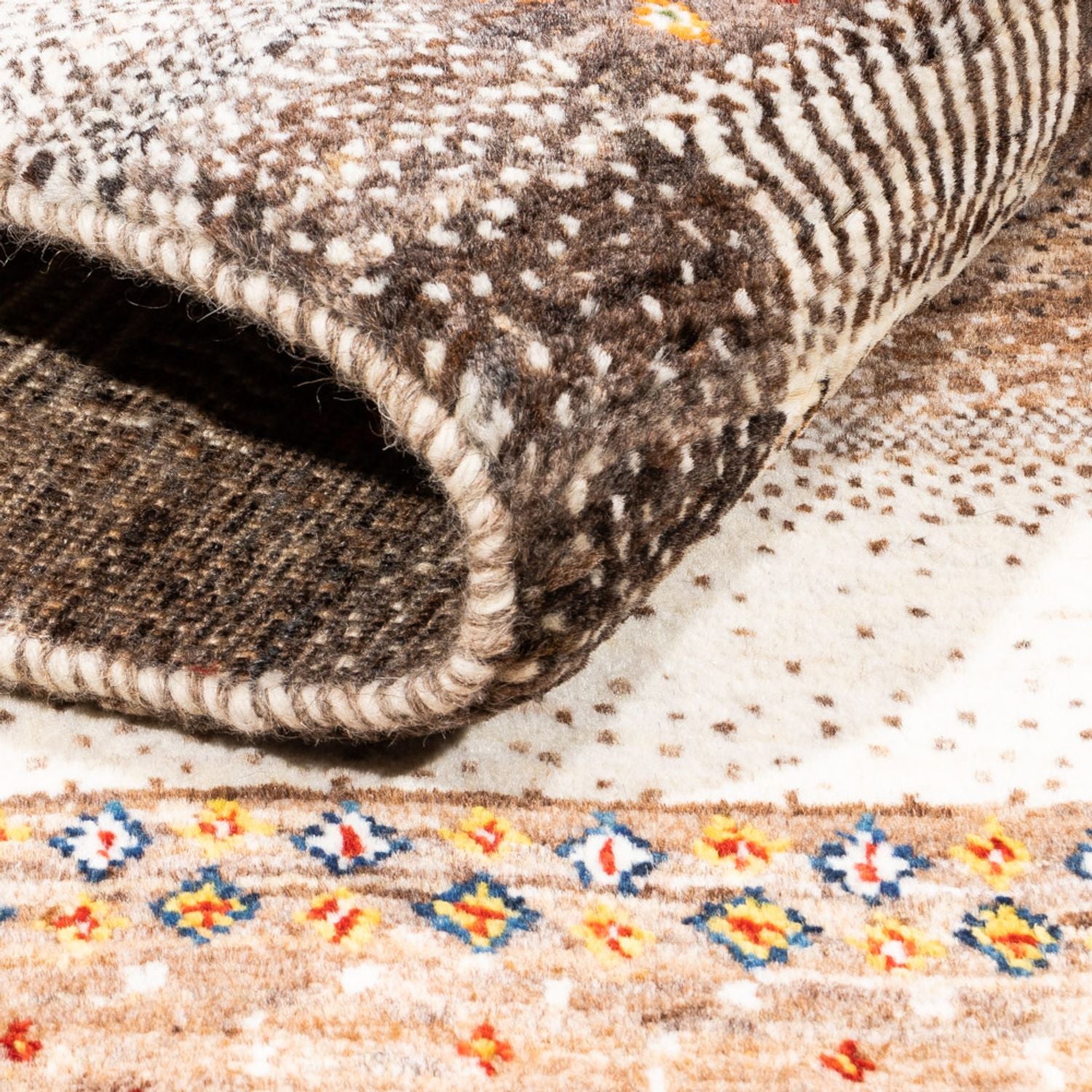 Gabbeh Tæppe - Loribaft Persisk - Royal - 200 x 127 cm - natur