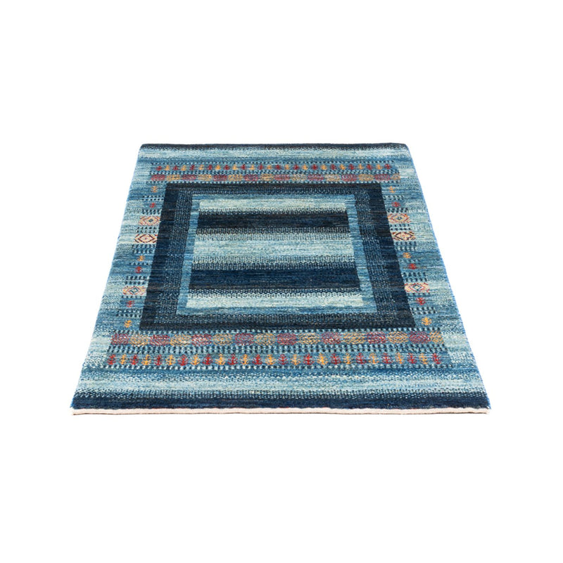 Gabbeh Tæppe - Loribaft Persisk - Royal - 128 x 78 cm - blå